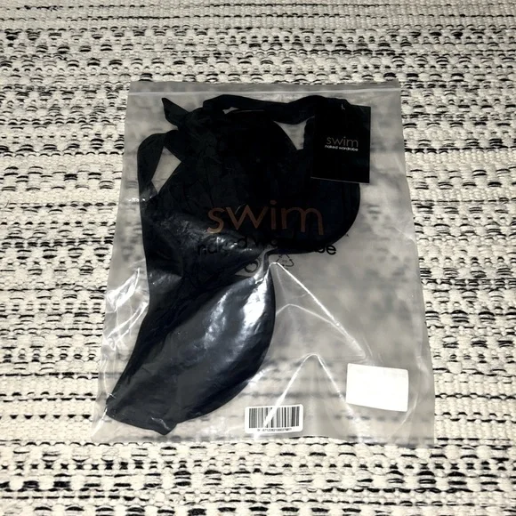 🆕 2/$75 NWT Naked Wardrobe | 2 Piece Underwire Halter Bikini | Black | Large - Picture 7 of 10
